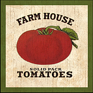 country tomatoes-wall plaque