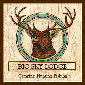 big sky lodge wall plaque