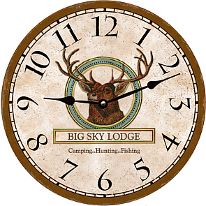 lodge wall clock